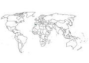 Primero miremos el mapa del mundo. Fíjate en la zona de color verde