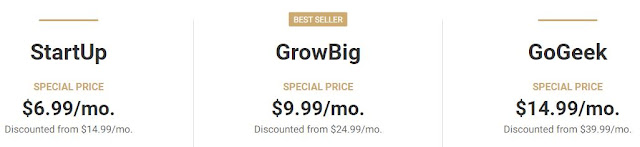 SiteGround WordPress/ WooCommerc/ Web Hosting Plans and Prices