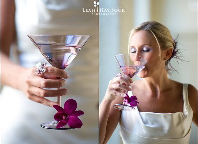 vase martini orchidee