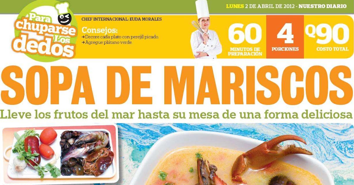 Cocinas y Recetas Sopa de mariscos Cocinas y Recetas Sopa de mariscos