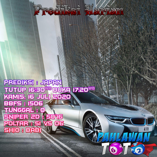 Prediksi Harian Japan, Kamis 16 Juli 2020 Paito Warna dan Data