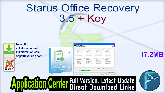 Starus Office Recovery 3.5 + Key Starus Office Recovery 3.5 + Key