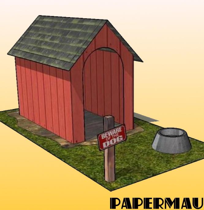 PAPERMAU The Dog House Paper Model by Papermau Download Now!