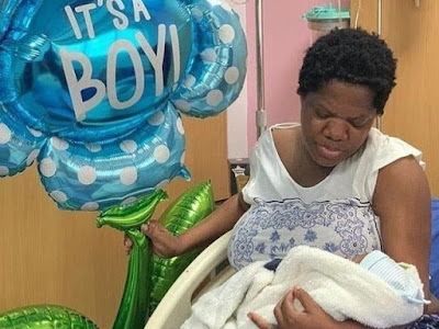 CONGRATS! First Photo Of Toyin Abraham And Her Newborn Baby Boy