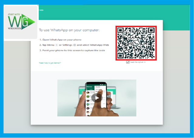 Screen to scan QR code http://www.wikigreen.in/2019/12/how-to-run-whatsapp-on-computer.html