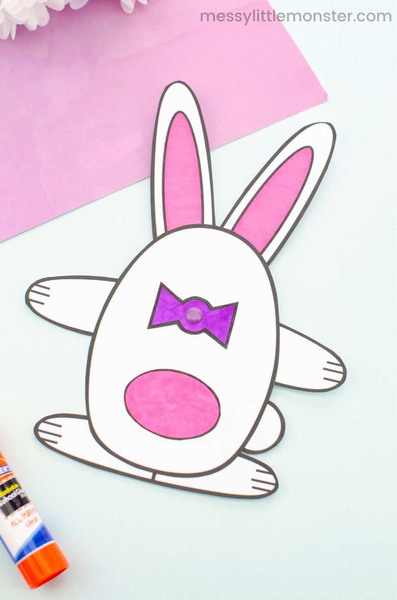 Moving bunny Easter craft for kids