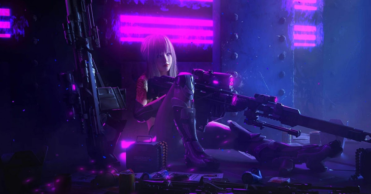 Cyberpunk Warrior Girl Live Wallpaper Animated Live Desktop Wallpapers
