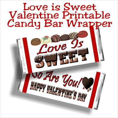 Share a little extra love with those around you using this printable Valentine candy bar wrapper.  Wrapper is perfect for sharing with your neighbors, your friends, your family, and those in your community who could use an extra little bit of love this year.