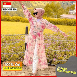 DMB1290 JUMPSUIT OVERALL CARDIGAN 1KG MUAT 4PCS SYIFAA SUMMER FLORAL OUTER KARDIGAN PANJANG BKK BOHEMIAN FASHION HITS SELEBGRAM BARU 2021