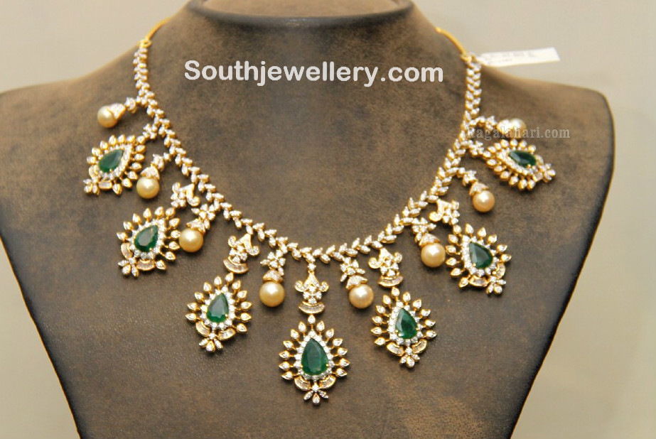 Diamond Necklace - Indian Jewellery Designs