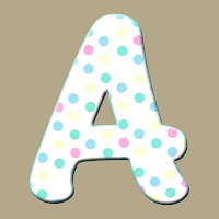 GRANNY ENCHANTED'S BLOG: "Pastel Dots" JPG Free Scrapbook Alphabet