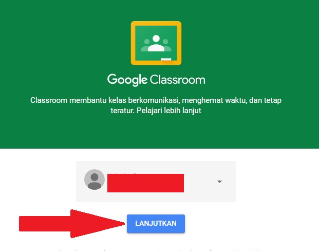 gambar login google classroom