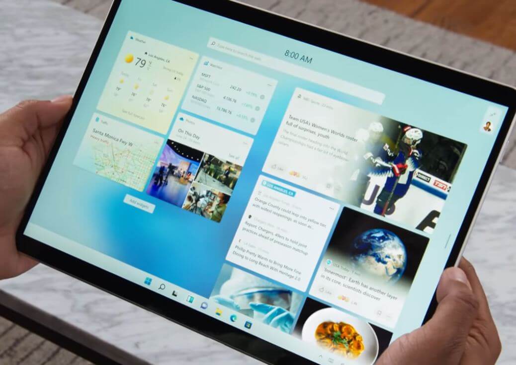 Windows 11 Tam ekran widget'ları
