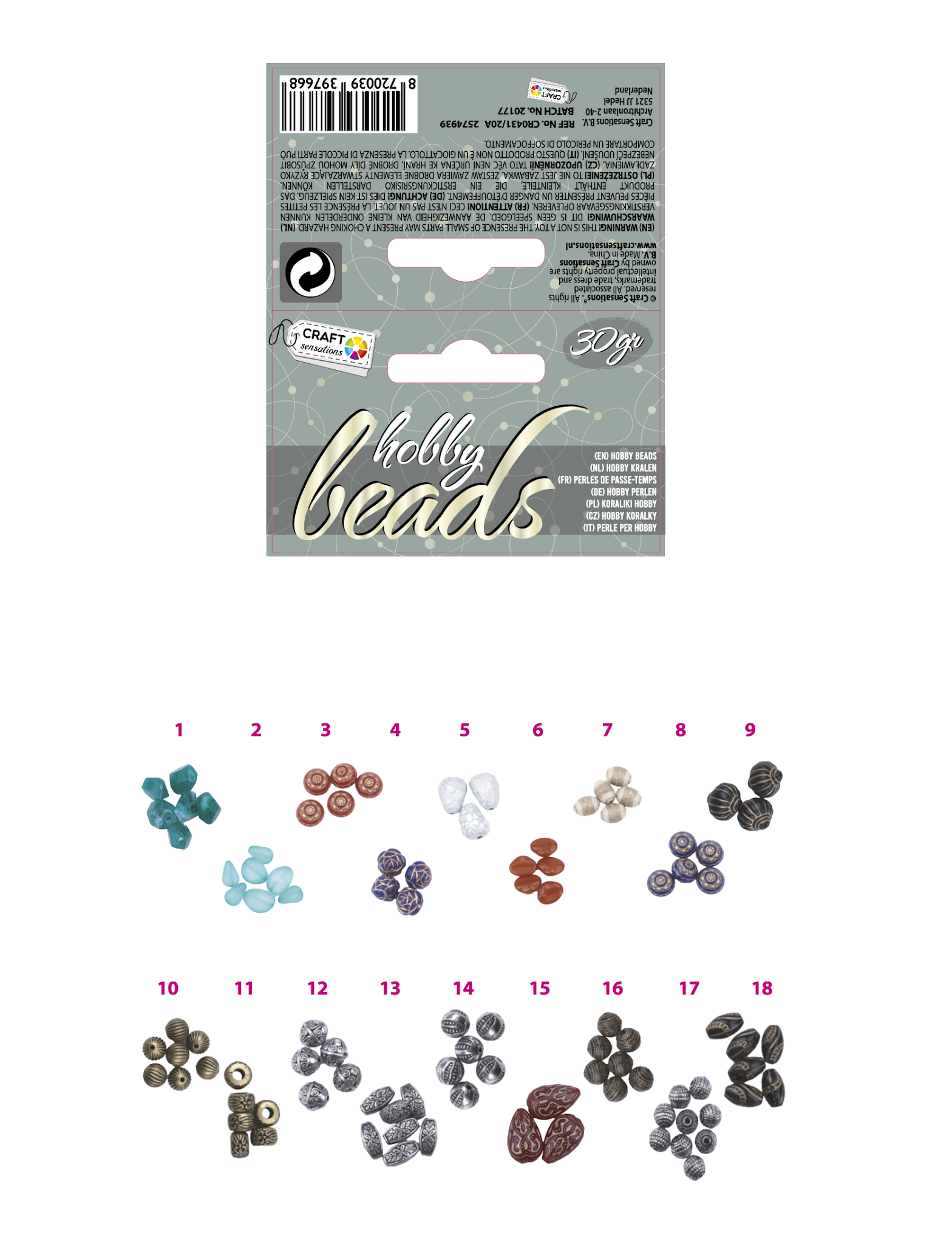 Craft Sensations "Muzikale" wens.