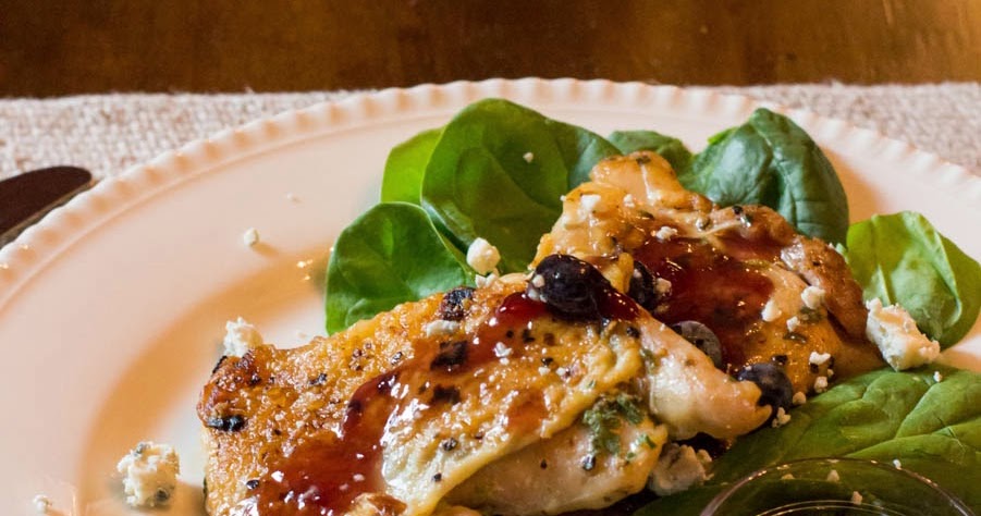 SKIP TO MALOU: Lavander Encrusted Chicken with Blueberry Glaze