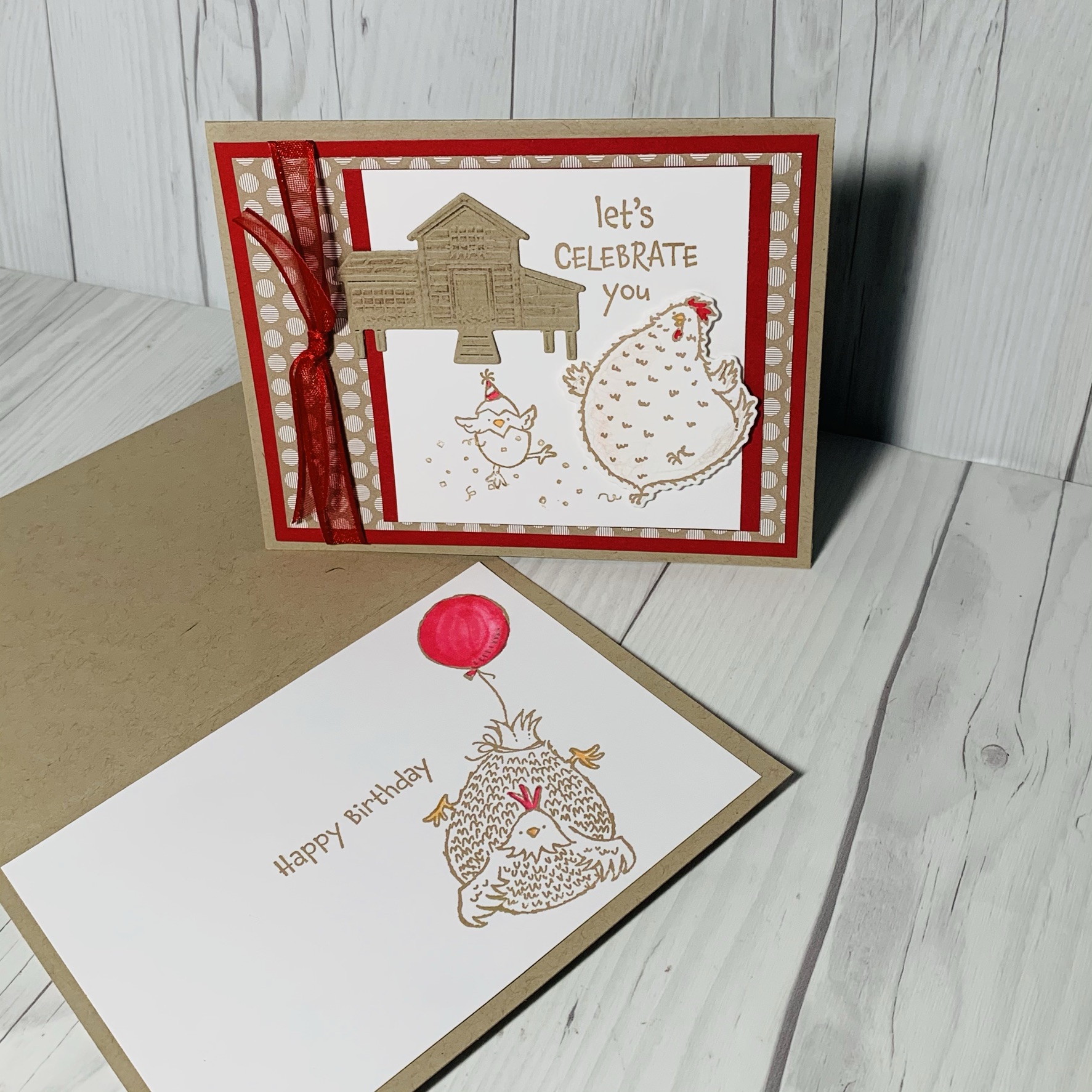 Handmade Birthday Card using Stampin' Up! Hey Birthday Chick Stamp Set