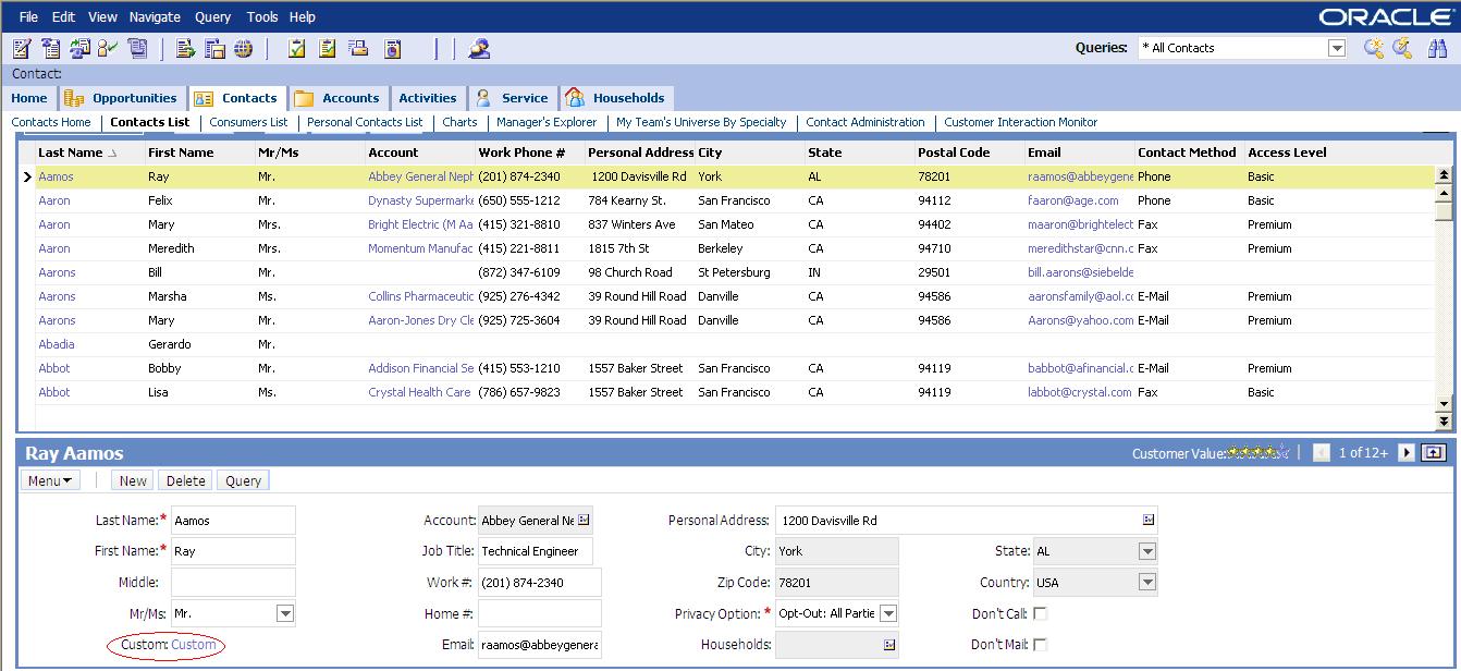 CRM Knowledge Base Drilldown on form Applet in Siebel