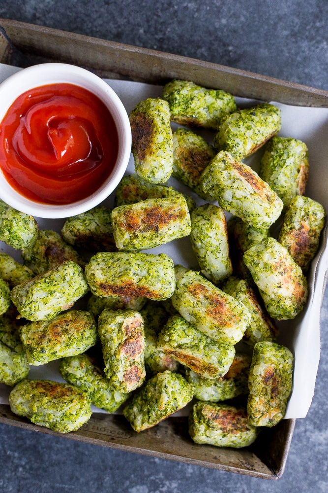 Keto Cheesy Broccoli Tots