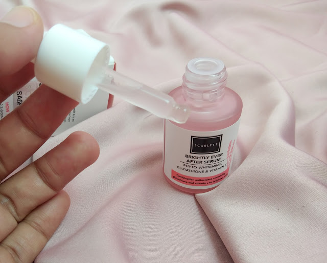 tekstur dan aroma serum brightly scarlett whitening