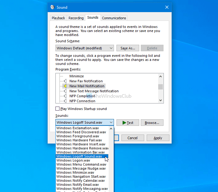 วิธีเปลี่ยนเสียงแจ้งเตือนอีเมลใหม่บน Windows 10