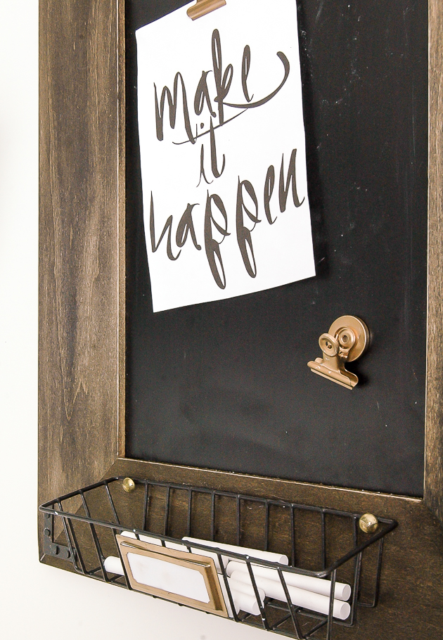 DIY Chalkboard Message Board Little House of Four Creating a beautiful home, one