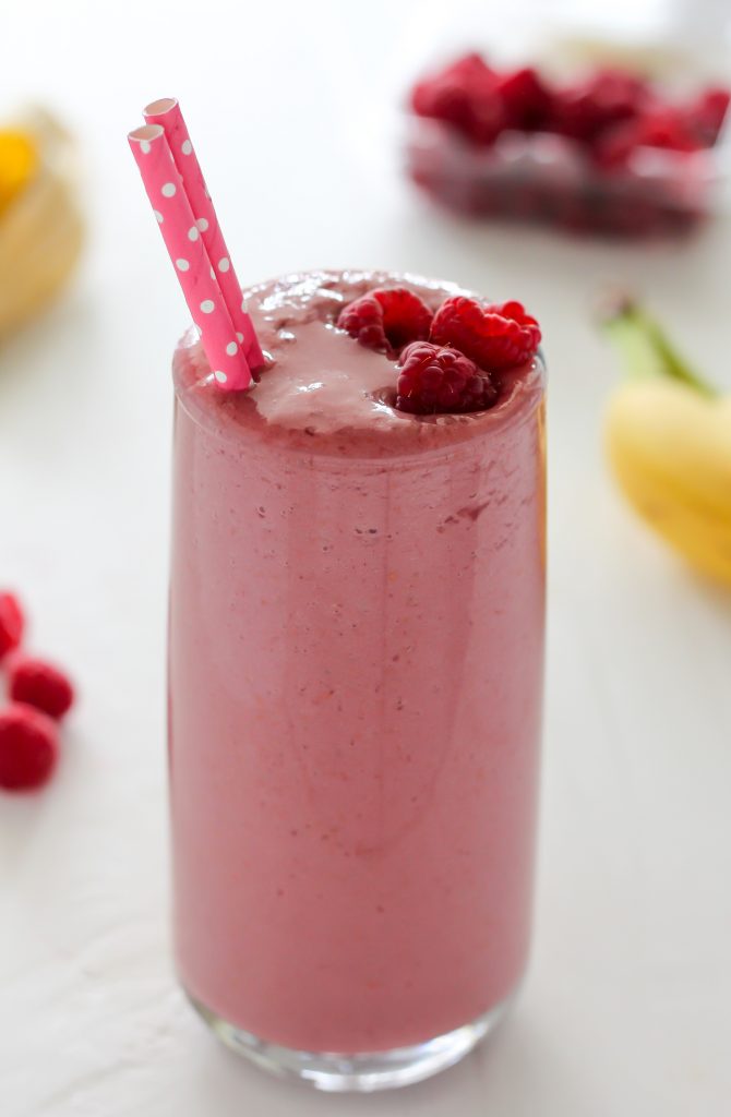 Raspberry Banana Smoothie Mom's Easy Recipe