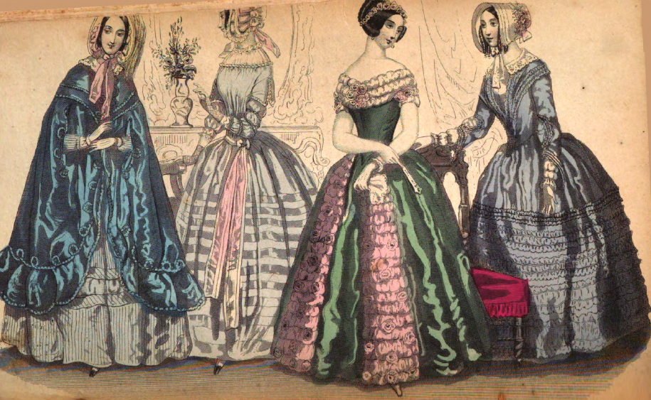 19th Century Historical Tidbits: 1845 Fashions