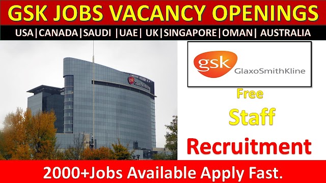 GSK Careers Glaxosmithkline Jobs & Vacancy Recruitment 2020