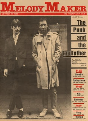Melody Maker cover from 1980 featuring Paul Weller and Pete Townshend