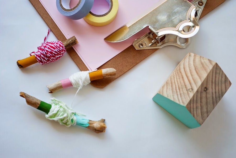 Imagen DIY con palos