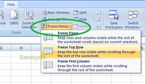 how to freeze the top row in openoffice excel how to freeze the top row in openoffice excel