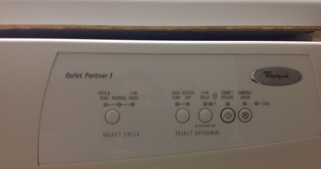 whirlpool dishwasher quiet partner i