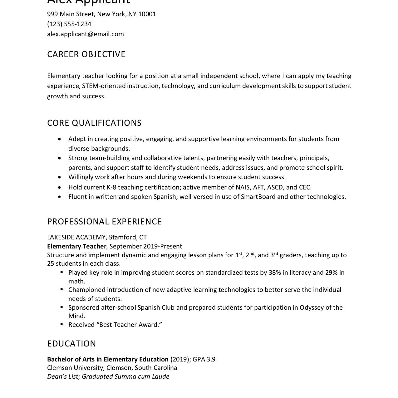 Career Objective Resume Samples - Resume Objective Examples And Writing Tips 