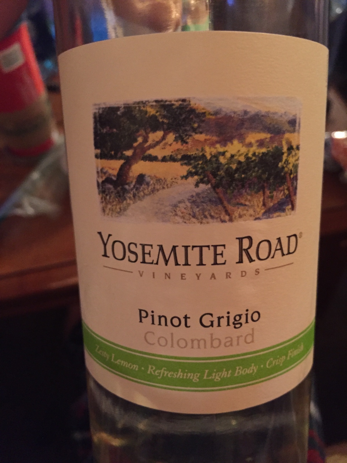 Tim Curley's Wine Blog Tasting Yosemite Road Pinot Grigio