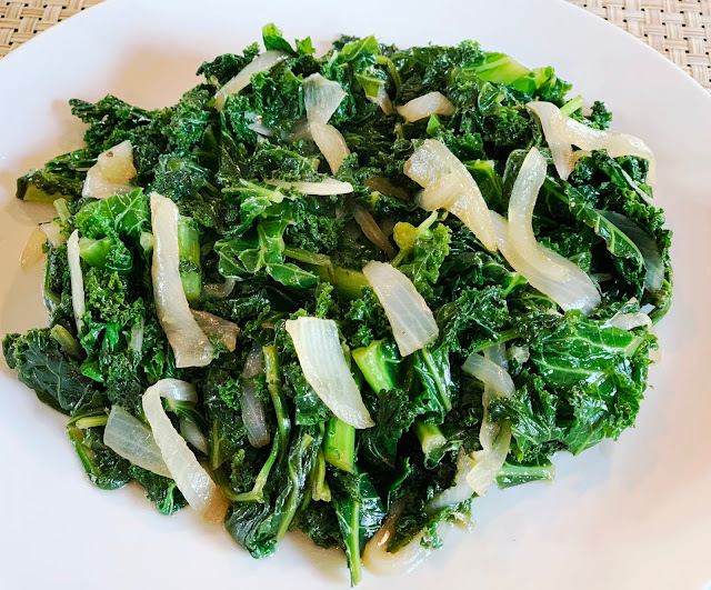 Nancy's Home Cooking How to make Sauteed Kale and Spinach / Kale and