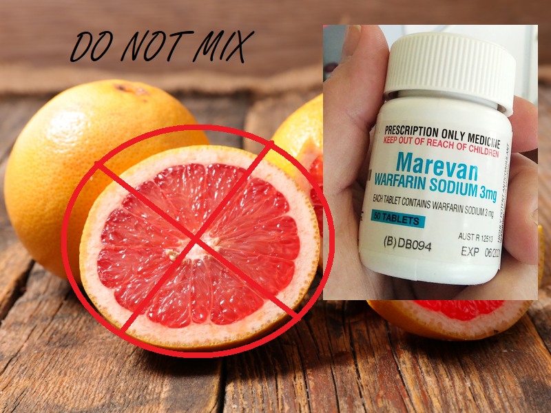 in my view Grapefruit and Warfarin