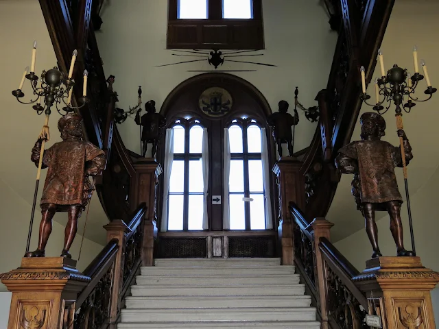 Trieste points of interest: staircase inside Castello Miramare