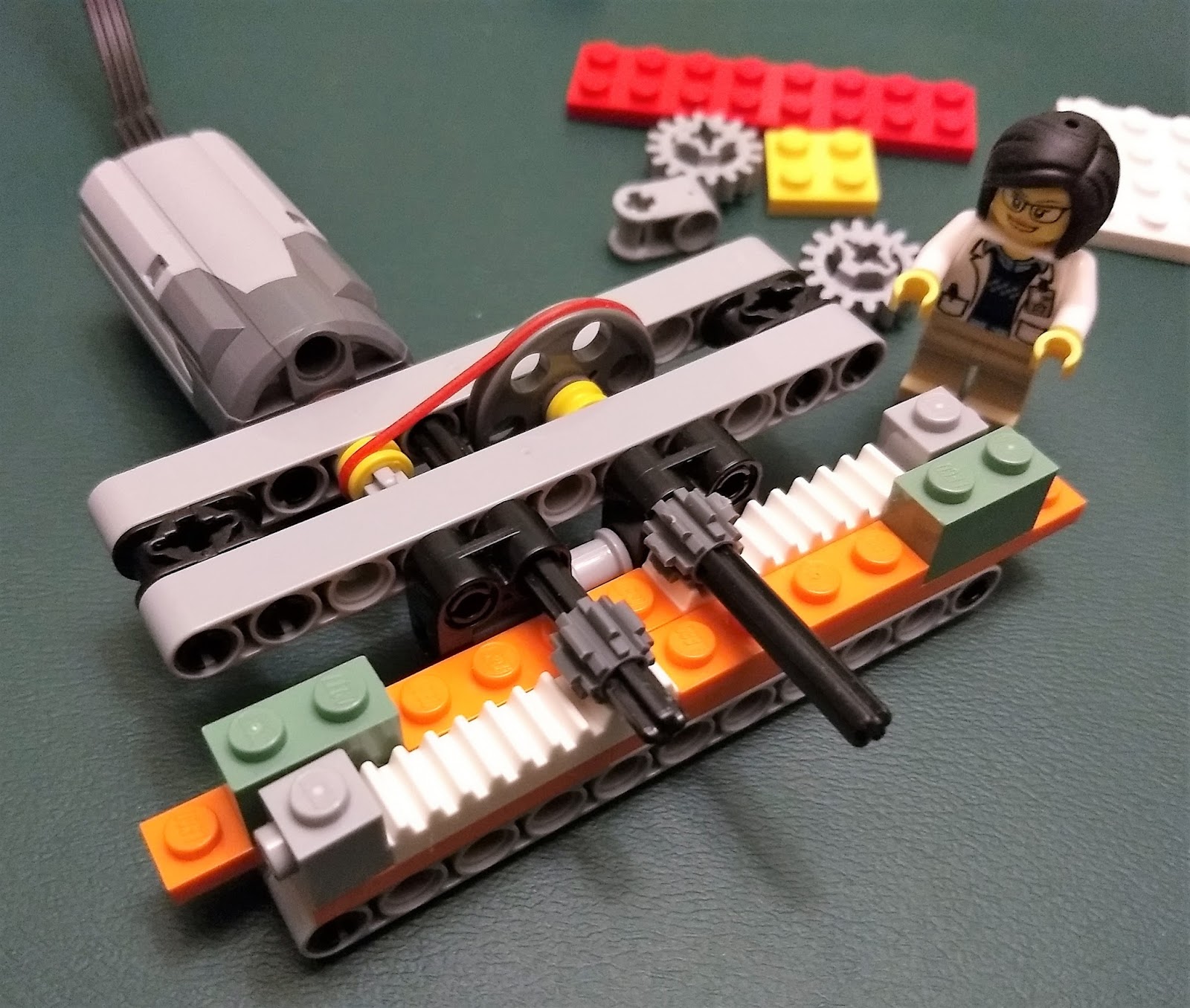 Kto6Science LEGO rack and pinion gears 2 Mechanisms