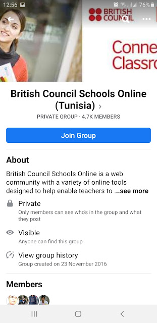 Facebook Group British Council Schools Online Tunisia