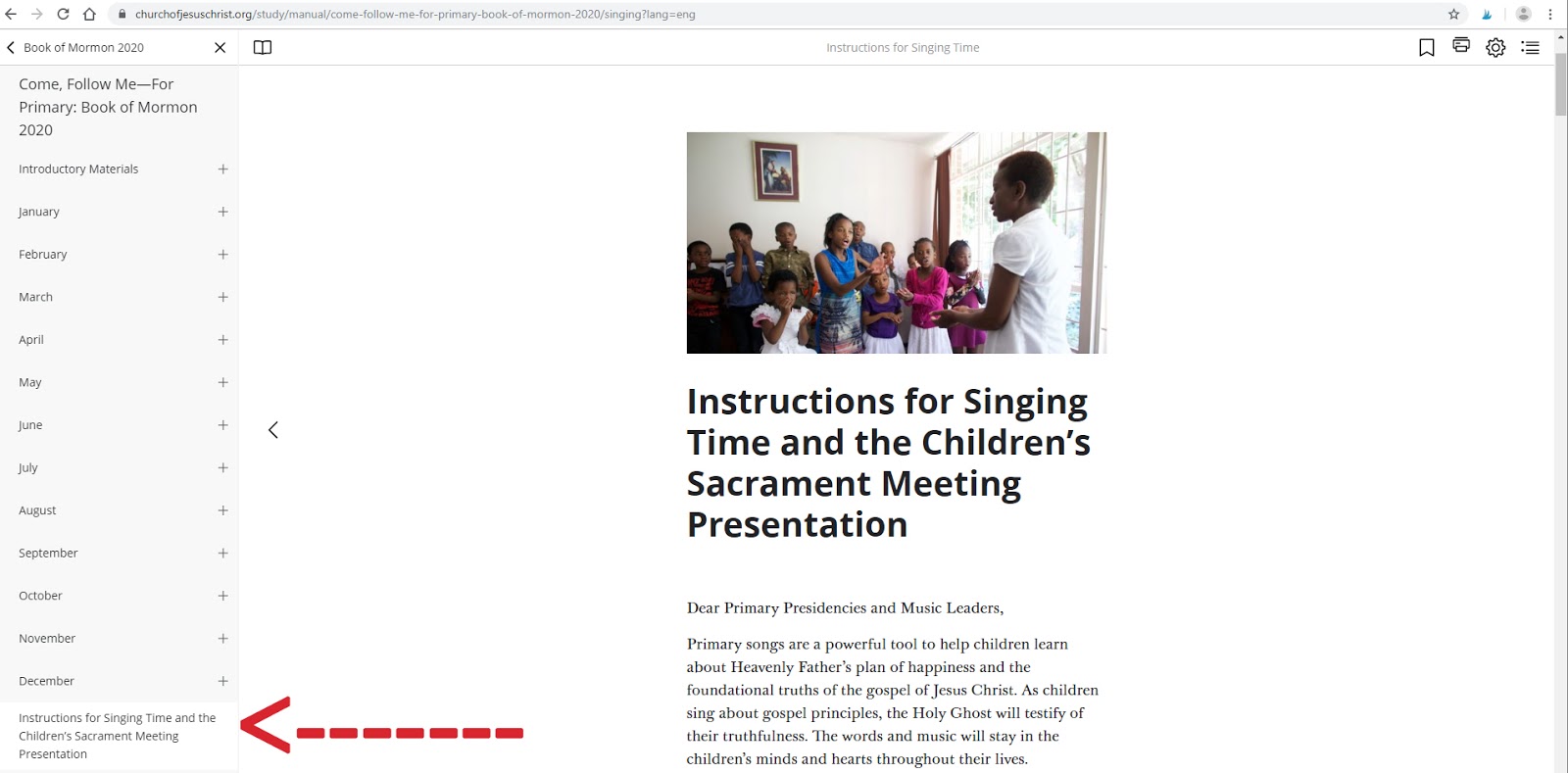 2020 Singing Time Songs and Instruction i heart primary music