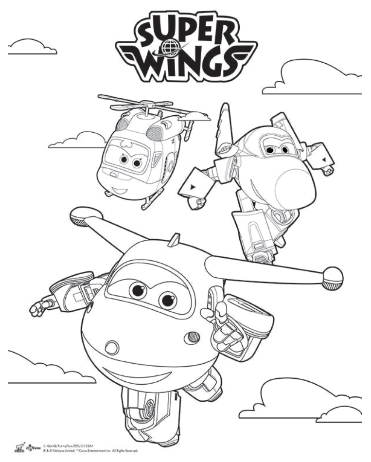 10000 Impresso Super Wings Desenhos Imagens Para Colorir Images