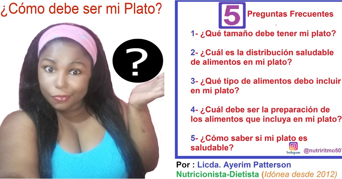 ¿Cómo debe ser mi plato para que sea saludable?