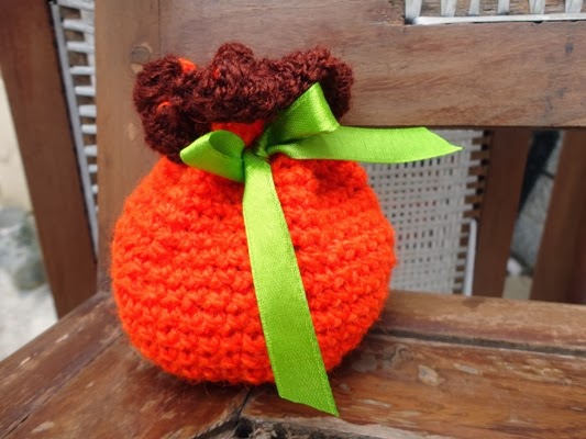 Pumpkin Drawstring Bag