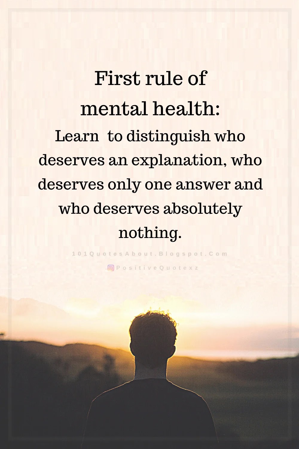 First Rule Of Mental Health Learn To Distinguish Who Quotes 101 QUOTES