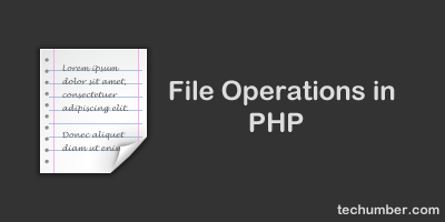 Basic File Operations Create,Write,Read,Append and Delete Operations In PHP