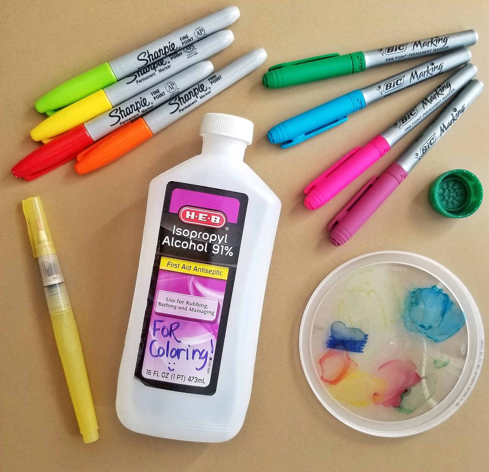 How to Paint with Sharpies and Alcohol