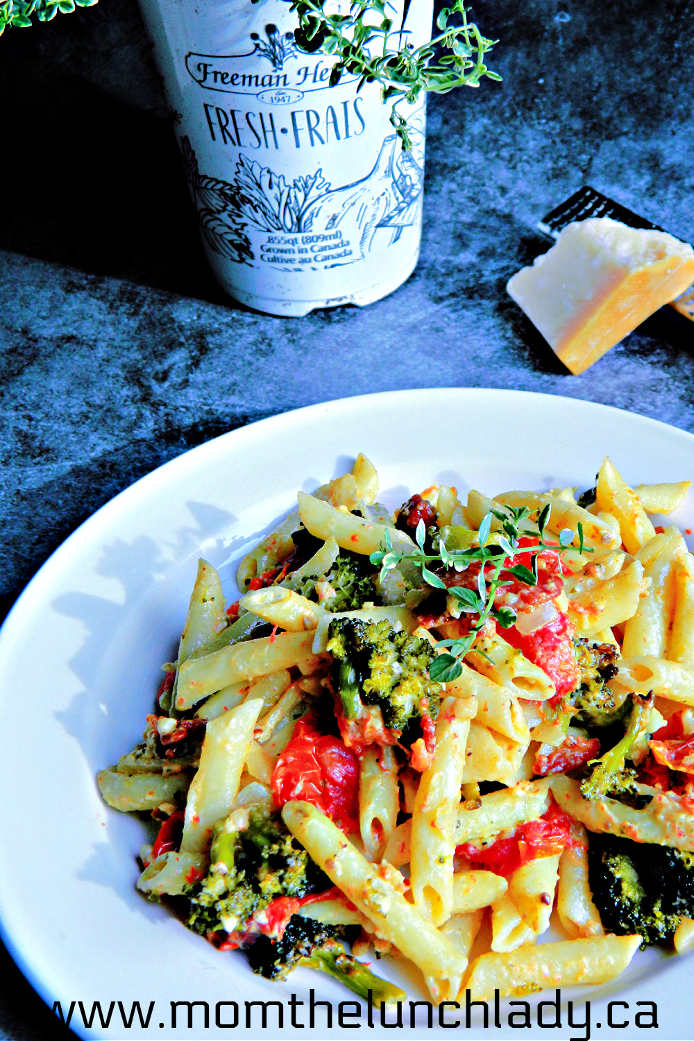 TikTok Pasta with Broccoli & Bacon