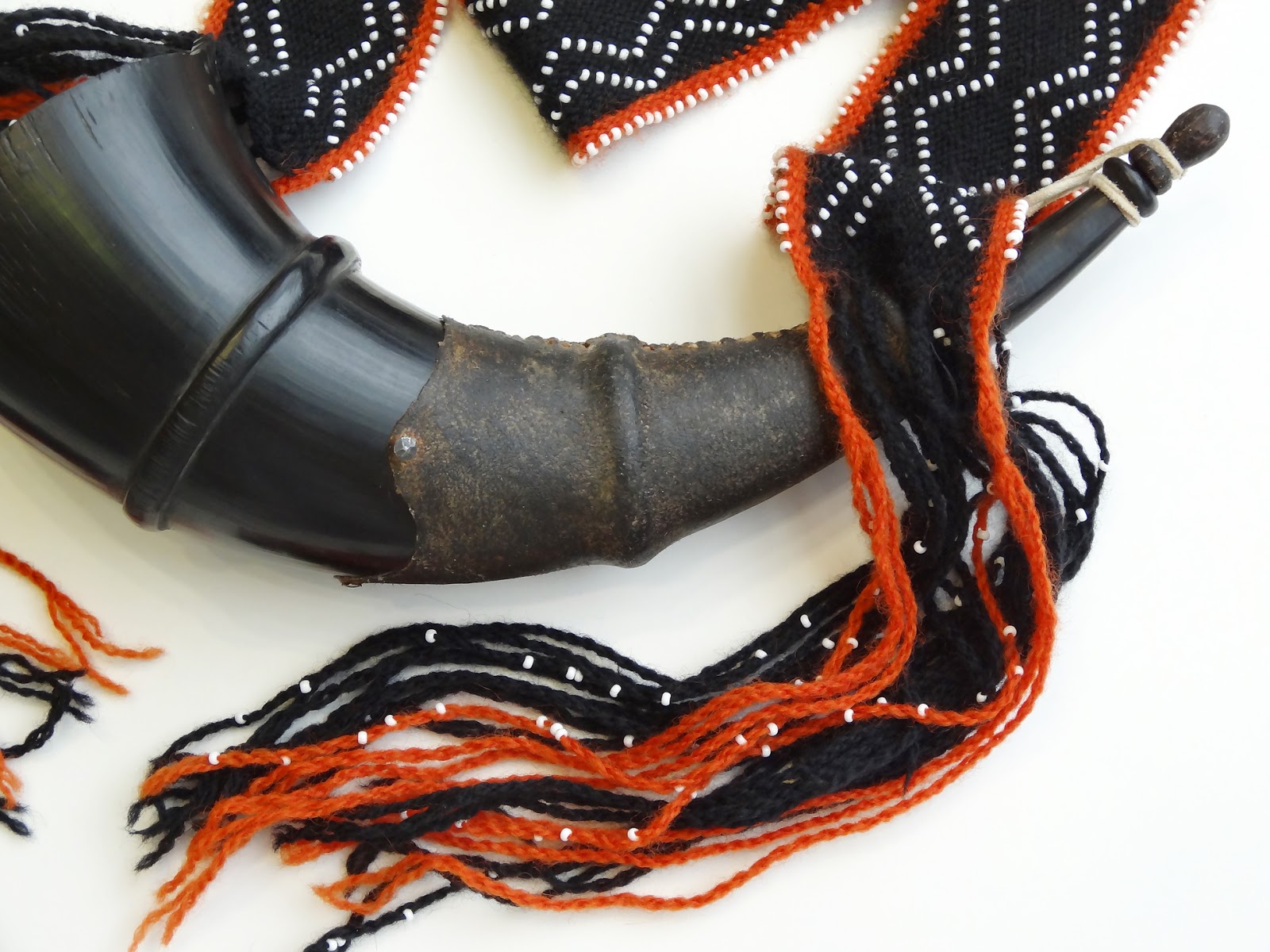 Contemporary Makers Handwoven Powder Horn Strap by Alec Fourman