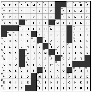 L A Times Crossword Corner Saturday March 27 2021 Craig Stowe