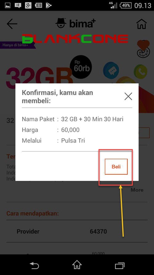 Cara Daftar Paket Internet Super Murah 3 Tri 32 Gb 60ribu 30 Hari
